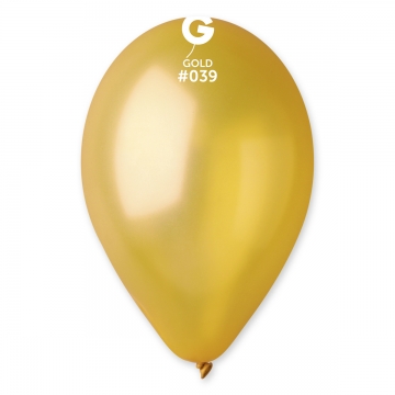 Balónek latexový 28 cm Zlatý