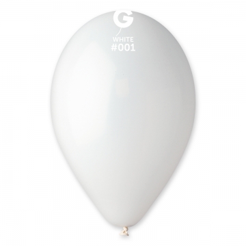 Balónek latexový 30 cm Bílý
