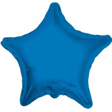Fóliový balónek Hvězda modrá